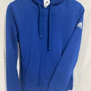 Adidas Women’s Royal Blue Pullover qHoodie Side Pockets